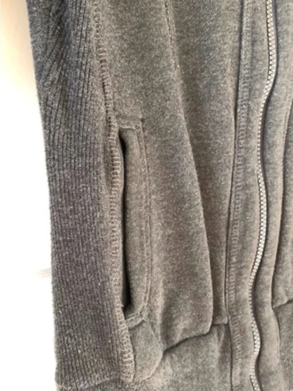 Women's Charcoal Zip-Up Hoodie Jacket